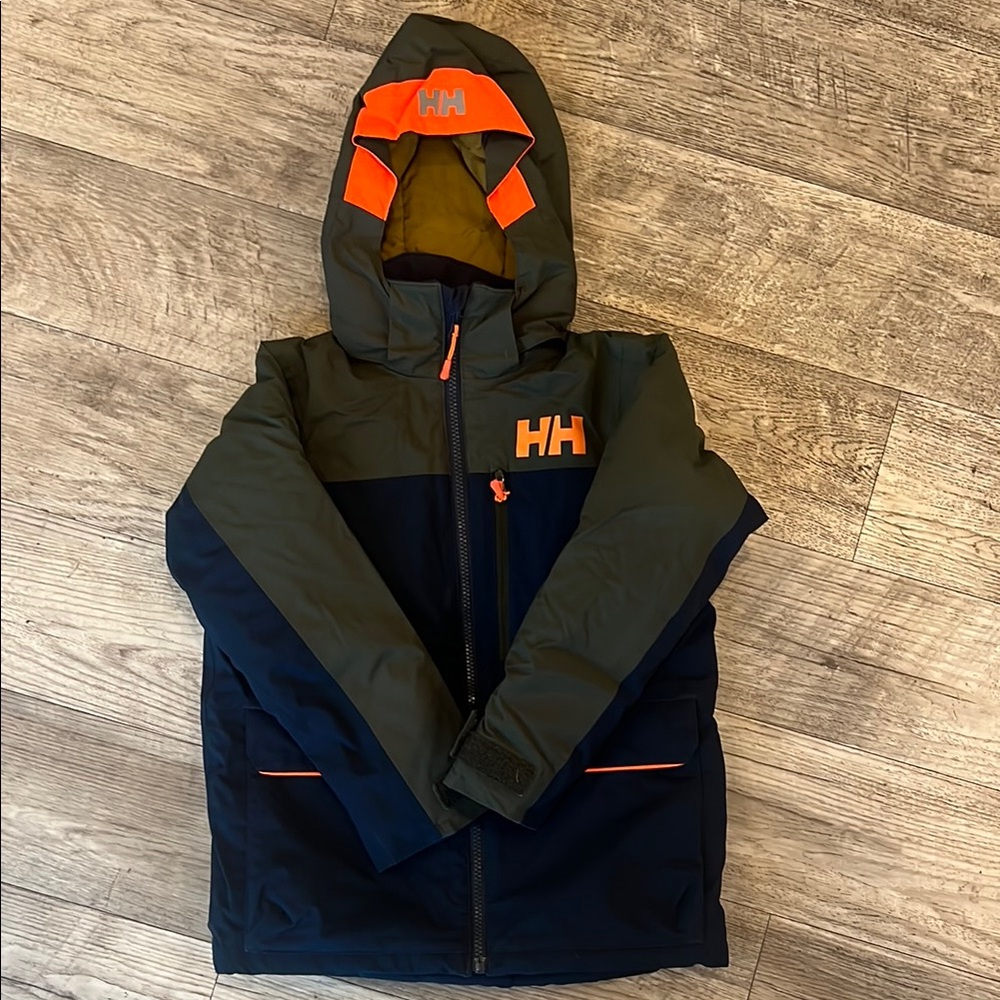 Helly Hansen Kids Ski Jacket - Navy and Orange